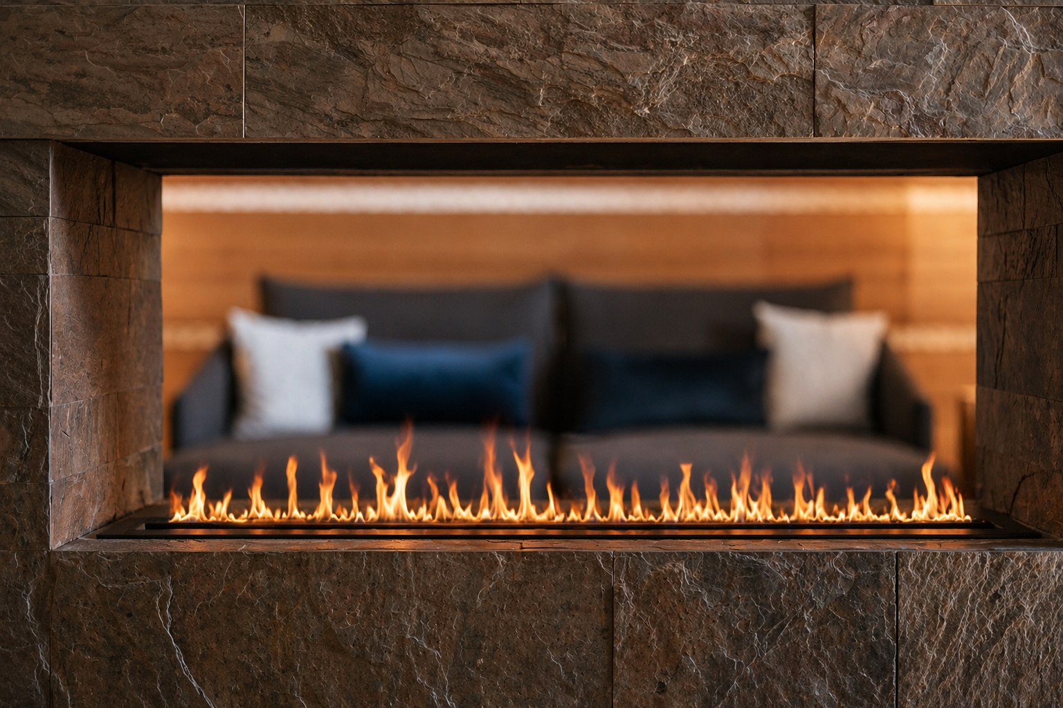 3D Water Vapor Fireplace, Smart Electric flame Fireplace